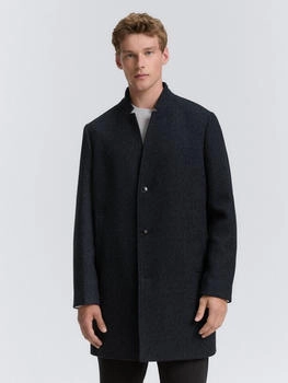 Tom Tailor Denim Wolljacke Stehkragen black navy twill