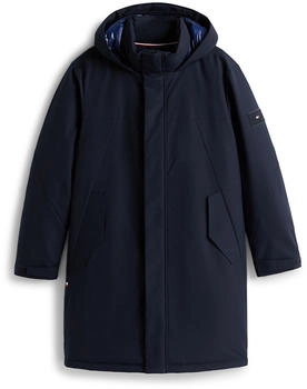 Tommy Hilfiger Tech Parka Kapuze MW0MW41362 blau desert sky