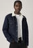 Levi's Jeansjacke 'GIVE IT A RINSE' Teddyfutter dunkelblau