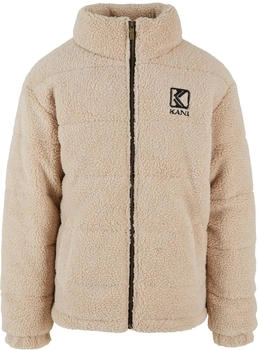 Karl Kani KM213-070-1 Retro Teddy Puffer Jacket light sand
