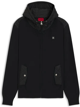 HUGO Regular-Fit Jacke aus verschiedenen Materialien Style Sylon 50547003 Schwarz