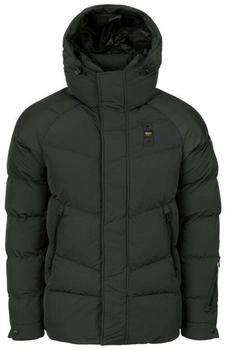 Blauer USA Steppjacke 'CROWN' Graphit Schwarz