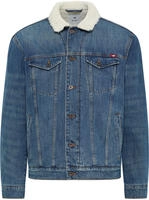 MUSTANG Outdoorjacke "Herren Style Dallas Shearling Jacket" blau mittel Herren