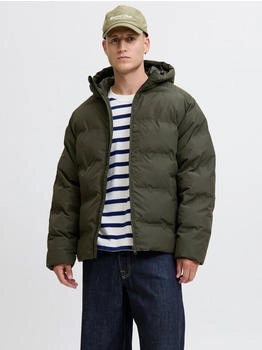 Jack & Jones JJESOHO PUFFER HOOD SN rosin