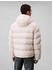 Calvin Klein LS NYLON MONOGRAM PUFFER JKT chalk