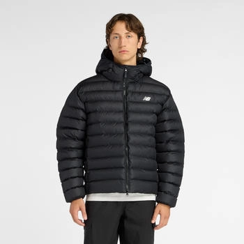 New Balance Sport Essentials Hooded Puffer Jacket schwarz