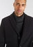 Bruno Banani Flex-Coat Kurzmantel schwarz Flanell