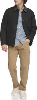 Levi's Herrenmantel aus Baumwoll-leinen schwarz