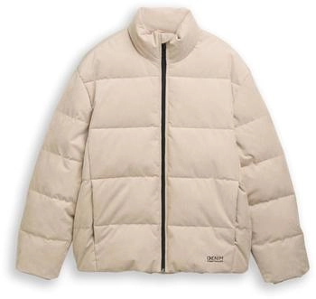 Tom Tailor Denim Steppjacke Logo Print cashew beige