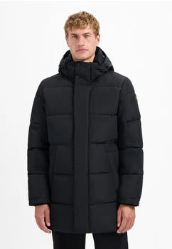No Excess Langer Steppparka schwarz