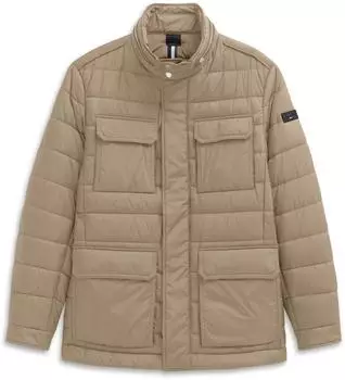 Bugatti Steppjacke Stehkragen Pattentaschen sand