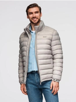 Ombre Klassische Steppjacke hellgrau