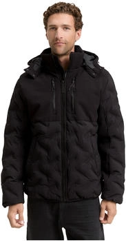 Tom Tailor Jacke abnehmbarer Kapuze schwarz