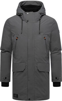 Stone Harbour Kitraan XX Langer Herren Winterparka zahlreichen Taschen grau