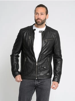 MUSTANG Lederjacke 31022124 schwarz 100% Leder 100% Baumwolle 100% Polyester