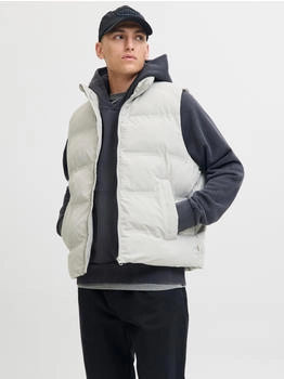 Jack & Jones Weste 'JJESOHO' hellgrau