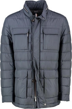 Bugatti Steppjacke Stehkragen und Pattentaschen marine