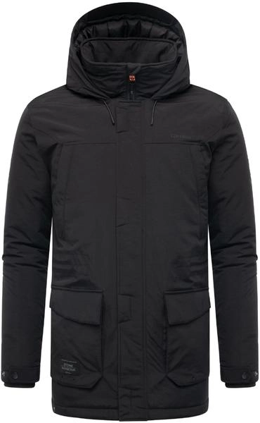 STONE HARBOUR Herren warme kurze Winterjacke mit Taillenzugband