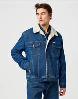 Wrangler Herren Jeansjacke blau Baumwolle