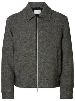 Selected Jacke aus Woll-Mix anthrazit