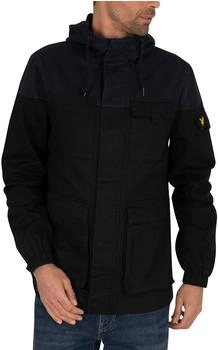 Lyle & Scott Kontrast-Jochjacke jet-schwarz