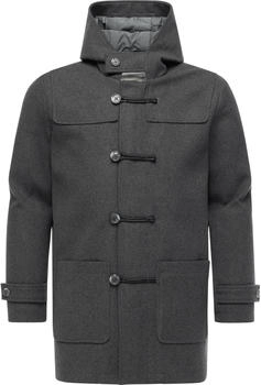 Ragwear Duffie YOUMODO Fleece-Mantel dunkelgrau