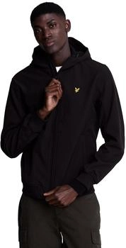 Lyle & Scott Softshelljacke tiefschwarz Kapuze