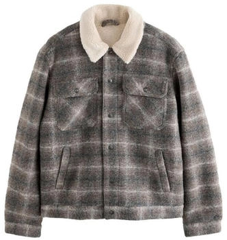 Next Fashion Truckerjacke aus Wollmischung Check
