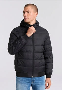 Pepe Jeans Steppjacke PUFFER HOOD Regular Fit Kapuze schwarz black