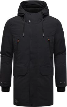 Stone Harbour Kitraan XX Langer Herren Winterparka schwarz