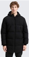 TOM TAILOR Denim Steppjacke mit Kapuze mit Logo Print