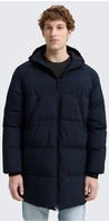 TOM TAILOR Denim Steppjacke mit Kapuze mit Logo Print