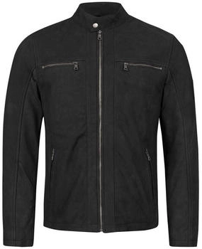Rock Creek Bikerjacke aus Nubukleder (H-290) schwarz