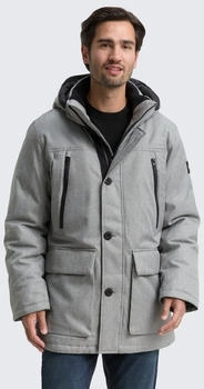 Tom Tailor Puffer-Jacke abnehmbarer Kapuze (1046972) grau