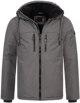 Alessandro Salvarini Winterjacke (AS-332-Dunkelgrau-Gr.XXL) dunkelgrau