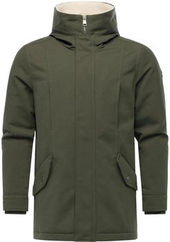 Ragwear Mr Cany YOUMODO Wasserdichter Wintermantel mit Kapuze olivgr&uuml;n