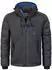 Geographical Norway Steppjacke mit verstellbarer Kapuze blau/dunkelgrau/schwarz
