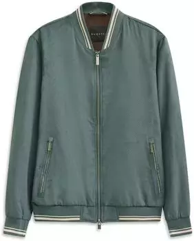 Bugatti Jacke mit Rippkragen in Velour-Optik (63214606) hellgr&uuml;n