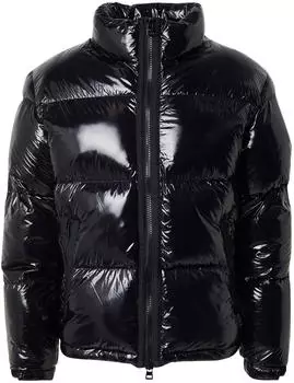 HUGO Wasserabweisende Jacke aus schimmerndem Gewebe Style Biron2541 50549251 Schwarz