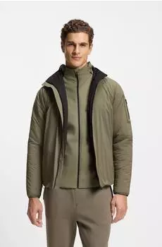 Hugo Boss Wasserabweisende Jacke mit verstellbarem Saum Style OW_Lite-X JT HD 50551067 Olive