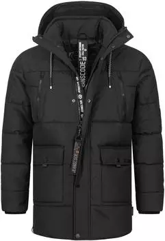 Indicode INWess Steppjacke Daunen-Optik schwarz