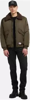 khujo Ground Bomberjacke mit abnehmbarem Kunstpelz-Besatz (825280) grün/tanne