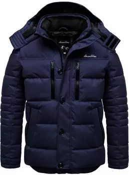 Amaci&Sons WACO Gefütterte Winterjacke mit Kapuze (9138) navyblau