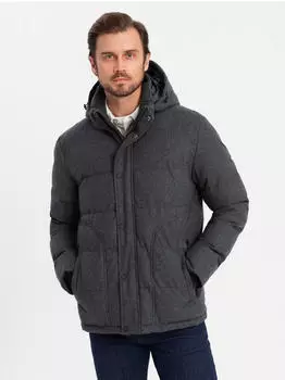 Ombre Monoist Winterjacke schwarz