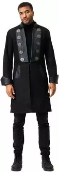 Ricano Pirate Men Ledermantel (28998) dunkelgrau/schwarz