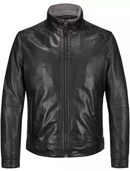 Milestone MSBarney Lederjacke Bikerjacke Loose Fit schwarz