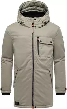 Stone Harbour Fintaan XX Winterparka mit großen Seitentaschen und Brusttasche silver grey