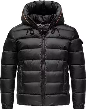 Amaci&Sons MONONA Gefütterte Winterjacke mit Kapuze (9126) schwarz