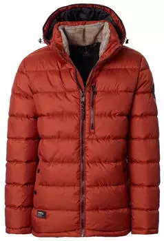 CASAMODA Parka Langarm mit Kapuze Rei&szlig;verschluss orange