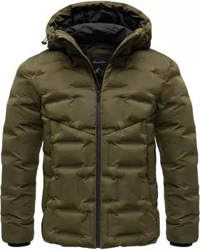Amaci&Sons Berkeley Gefütterte Winterjacke mit Kapuze (9127) olive